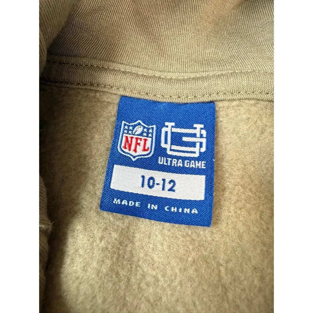 Houston Texans Youth Hoodie Olive Pullover Hooded Sweatshirt 10-12 football - Picture 7 of 7